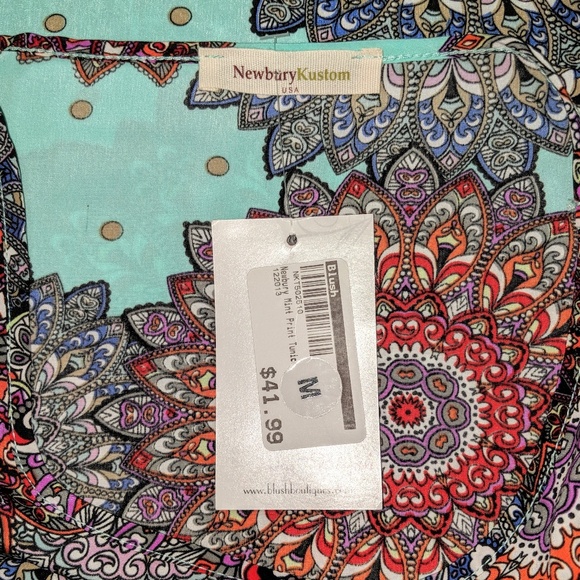 Newbury Kustom USA Boho-Style, High-Low Tunic - Picture 4 of 5